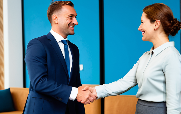 보험중개사 시험 이후 전문성 개발을 위한 팁 - Networking Event**

"A professional insurance broker, fully clothed in a business suit, shaking hand...