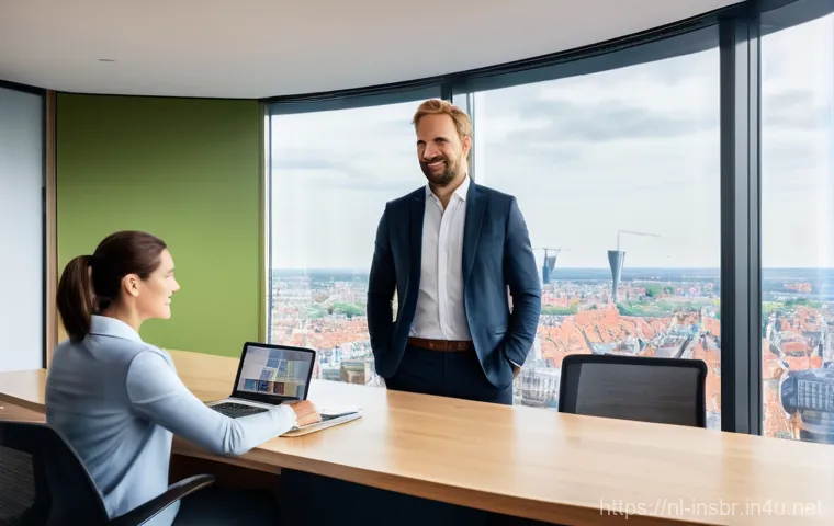 보험중개사와 관련된 업무 윤리 사례 - Human Empathy in a Digital Age**
A warm, inviting image featuring a professional and empathetic Dutc...