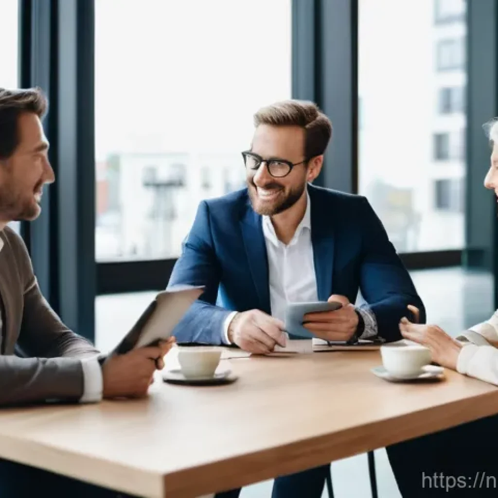 보험중개사 자격증과 취업 연계 사례 - **Prompt:** A warm and professional Dutch financial advisor, in their late 30s, with a friendly smil...