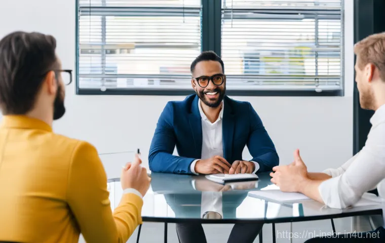 보험중개사 이론 공부를 위한 팟캐스트 추천 - **Prompt:** A focused financial advisor, female, in her early 40s, seated comfortably at a sleek, mi...