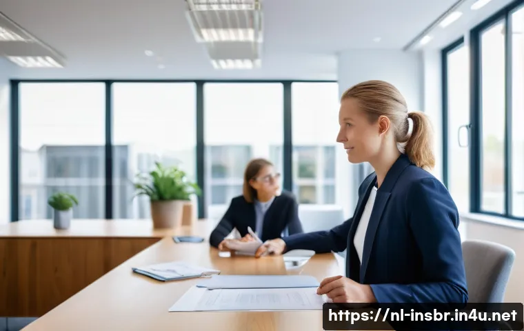 보험중개사와 관련된 윤리 강령 이해하기 - A professional Dutch insurance advisor in a modern office setting, engaged in an open and honest con...