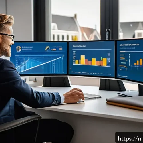 Home 17 보험중개사와 관련된 최신 학술 자료 - A modern insurance broker office scene in Amsterdam with a diverse, professional Dutch insurance age...