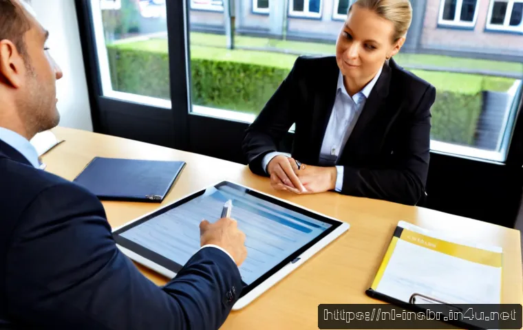 보험중개사와 관련된 실무 사례 공유 - Photorealistic Dutch insurance brokerage consultation in a bright modern office in Amsterdam, a prof...